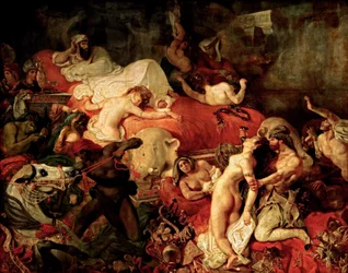 Morte de Sardanapalus.Español